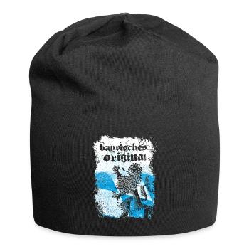 BAYRISCHES ORIGINAL BAYERN BAYER BAYRISCH GESCHENK - Jersey-Beanie - Schwarz - Vorne