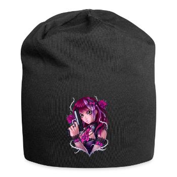 Guns and Roses Mädchen - Jersey-Beanie - Schwarz - Vorne