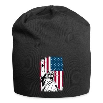 Statue of Liberty America - Jersey Beanie - black - Front