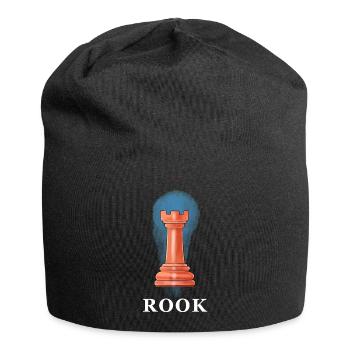 Tour d'échecs - Bonnet en jersey - noir - Devant