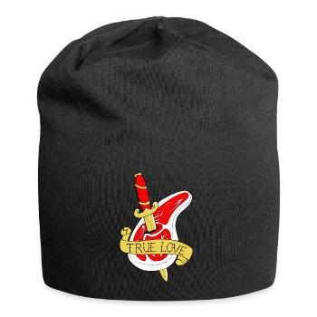 meat love - Jersey Beanie - black - Front