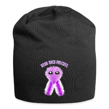Nenn mich Puschel Flauschig süß Knuddelig - Jersey-Beanie - Schwarz - Vorne