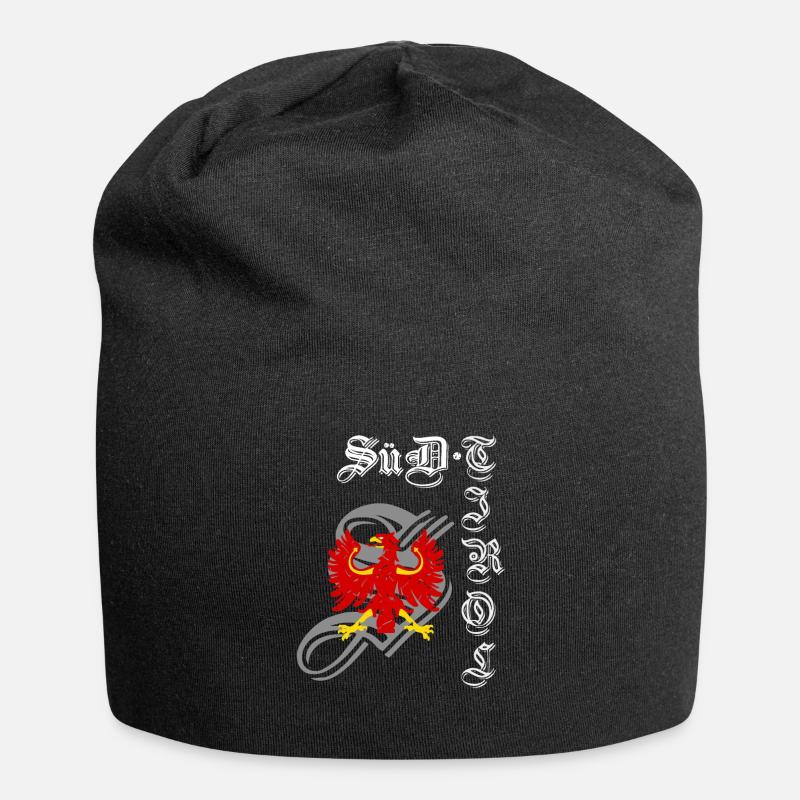 Südtirol - Jersey-Beanie - Schwarz