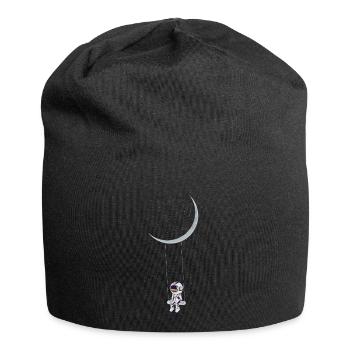 Astronaute dans la galaxie - Bonnet en jersey - noir - Devant