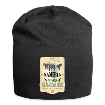 Zebras Wildlife Safari Namibia Afrika Abenteuer - Jersey-Beanie - Schwarz - Vorne