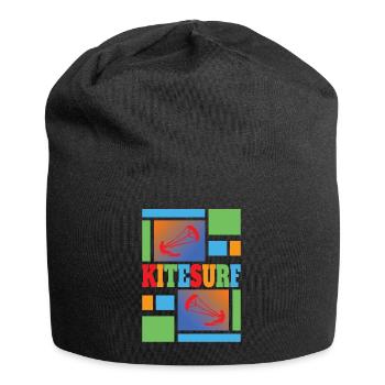 Kite Surfing - Kitesurfen - Kitesurf - Jersey-Beanie - Schwarz - Vorne