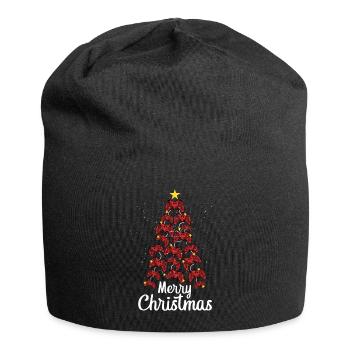 Gamer Frohe Weihnachten - Jersey-Beanie - Schwarz - Vorne