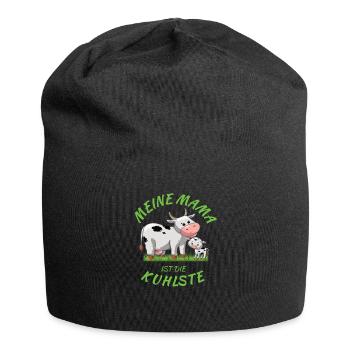 Coolste Mama Kuh Landwirtschaft für Kinder Kind - Jersey-Beanie - Schwarz - Vorne