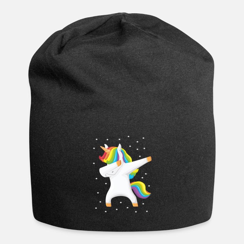 licorne - Bonnet en jersey - noir