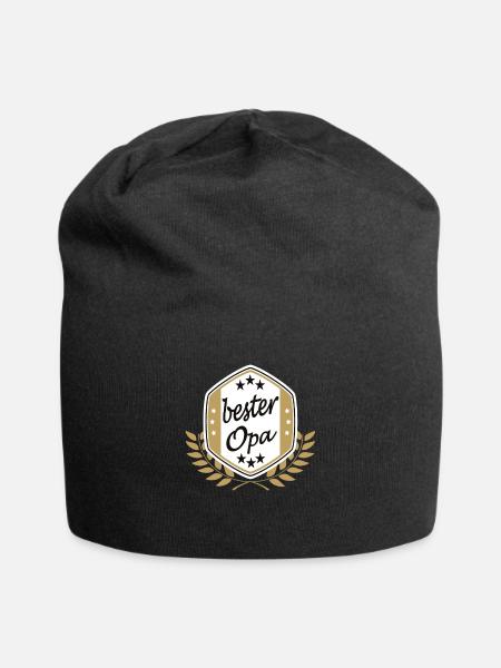 Bester Opa - Jersey-Beanie - Schwarz
