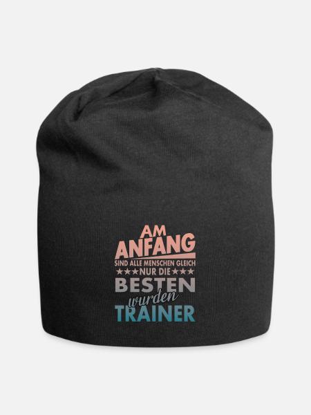 trainer - Jersey-Beanie - Schwarz