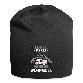 echte Kerle fahren Wohnmobil - Jersey-Beanie - Schwarz - Vorne