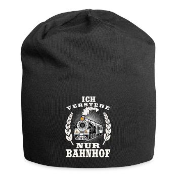Ich verstehe nur Bahnhof - Jersey-Beanie - Schwarz - Vorne