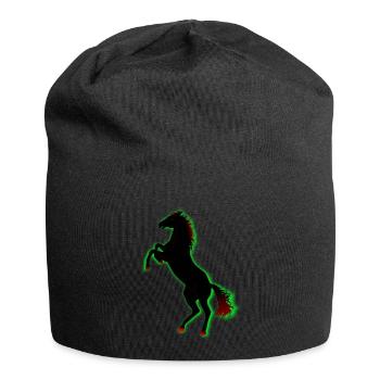 Horse - Jersey Beanie - black - Front