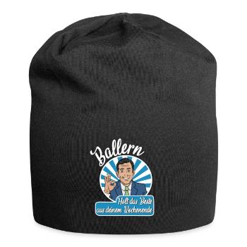 Ballern Holt das Beste aus deinem Wochenende MDMA - Jersey-Beanie - Schwarz - Vorne