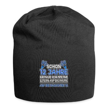 12. Geburtstag Junge Geschenk lustig 12 Jahre 12th - Jersey-Beanie - Schwarz - Vorne