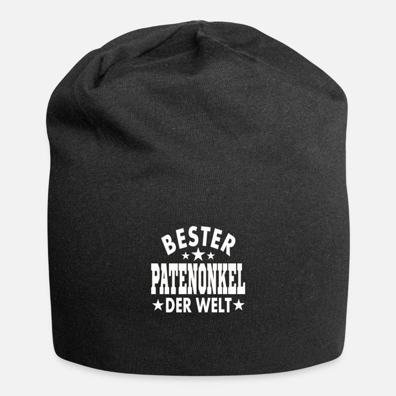 Bester Patenonkel der Welt - Jersey-Beanie - Schwarz