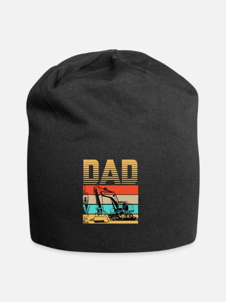 Excavator Dad Love - Bonnet en jersey - noir