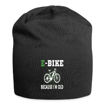 E Bike because i am old - Jersey-Beanie - Schwarz - Vorne