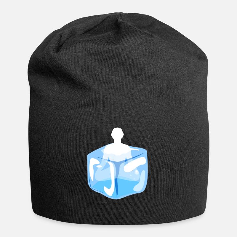 Ice monk / cold training - Jersey Beanie - black