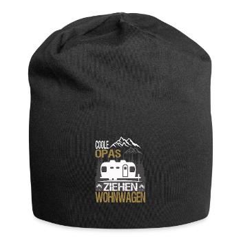 Coole Opas ziehen Wohnwagen. - Jersey-Beanie - Schwarz - Vorne