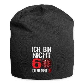 Ich bin nicht 60 ich bin triple 20 - Jersey-Beanie - Schwarz - Vorne