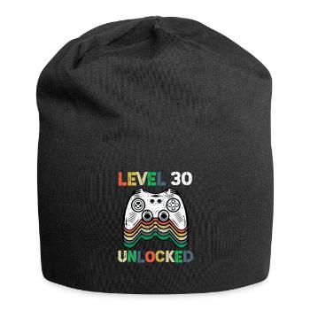 Level 30 Unlocked - Jersey Beanie - black - Front