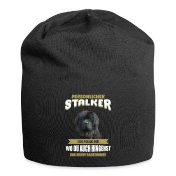 Neufundländer Tshirt - Neufundländer Hund Shirt - Jersey-Beanie - Schwarz - Vorne