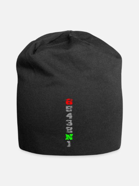 1N23456 used look - Jersey-Beanie - Schwarz