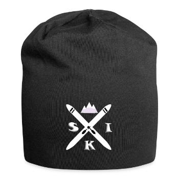 Ski sports d'hiver - Bonnet en jersey - noir - Devant
