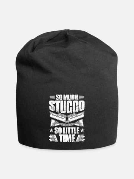 Plasterer plasterer plasterer plasterer plasterer - Jersey Beanie - black