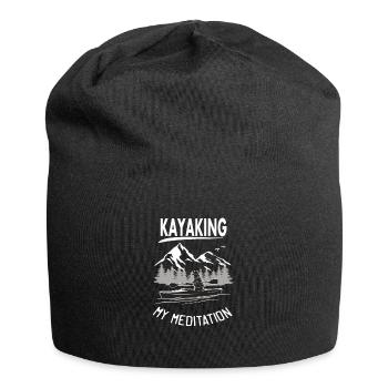 Kayaking funny saying - Jersey Beanie - black - Front