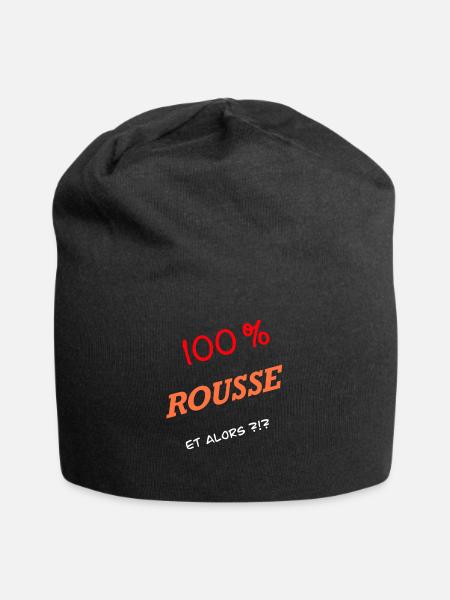 100% rousse et alors - Bonnet en jersey - noir