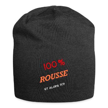 100% rousse et alors - Bonnet en jersey - charbon - Devant