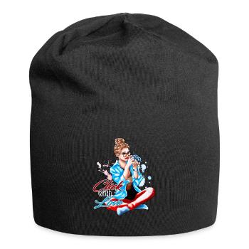 Photographer Illustration Click with Love | Yolo-Artw - Jersey Beanie - black - Front