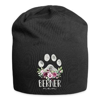Chien de montagne bernois - Bonnet en jersey - noir - Devant
