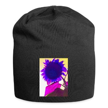sommerblume pop Art - Jersey-Beanie - Schwarz - Vorne
