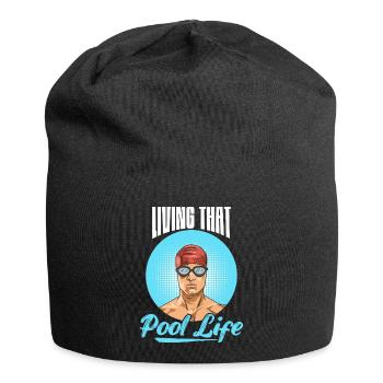 Schwimmen Spruch für einen Schwimmer - Jersey-Beanie - Schwarz - Vorne