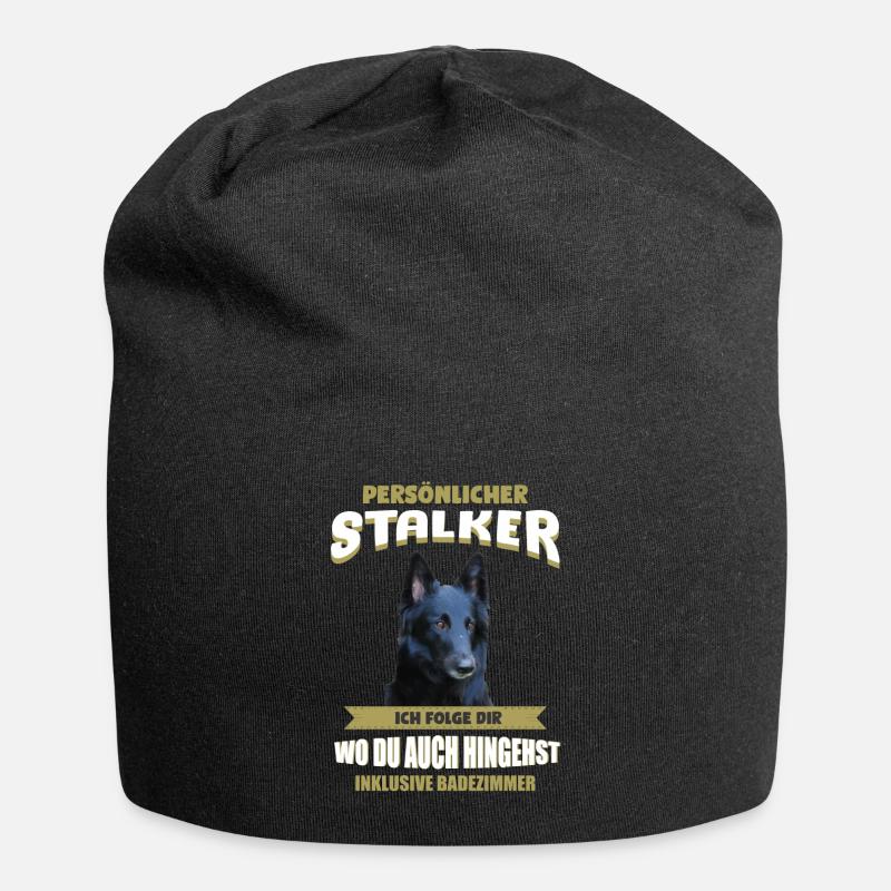 Groenendael Hund - Groenendael - Jersey-Beanie - Schwarz