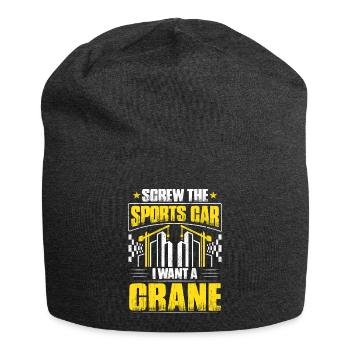 Kranführer Kranfahrer Kran Crane Operator - Jersey-Beanie - Anthrazit - Vorne