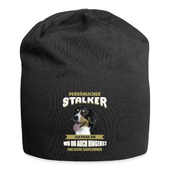 Entlebucher Sennenhund Hund Entlebucher Sennenhund - Jersey-Beanie - Schwarz - Vorne