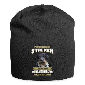 Deutsch Drahthaar Hund - Deutsch Drahthaar - Jersey-Beanie - Schwarz - Vorne