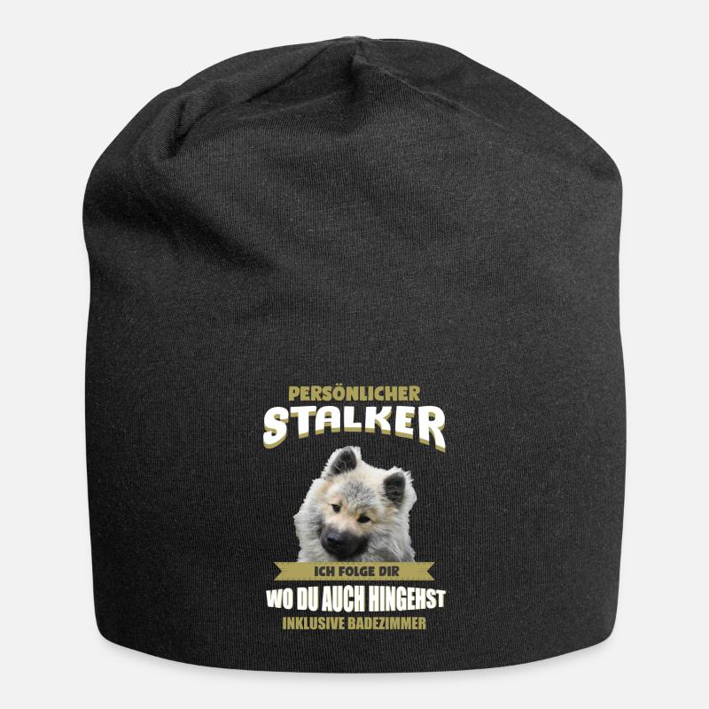 Eurasier Hund - Eurasier - Jersey-Beanie - Schwarz