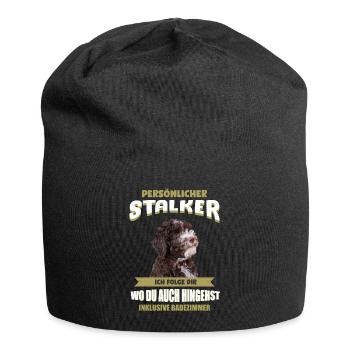 Lagotto Romagnolo Hund - Lagotto Romagnolo - Jersey-Beanie - Schwarz - Vorne