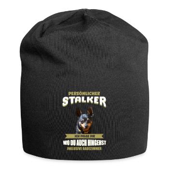 Prager Rattler Hund - Prager Rattler - Jersey-Beanie - Schwarz - Vorne