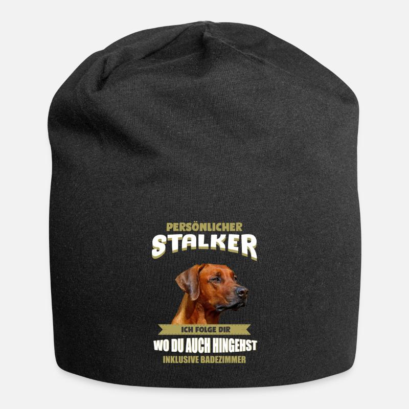 Rhodesian Ridgeback Hund - Rhodesian Ridgeback - Jersey-Beanie - Schwarz