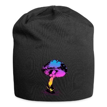 Psycho Pilz - Jersey-Beanie - Schwarz - Vorne
