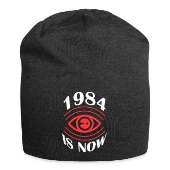 1984 ist jetzt - Jersey-Beanie - Anthrazit - Vorne
