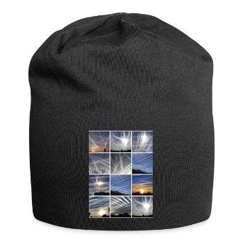 Les nuages de Chemtrail - Bonnet en jersey - noir - Devant