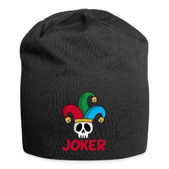 Joker and skull - Jersey Beanie - black - Front